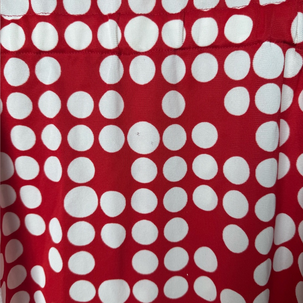 VINTAGE Julie Miller Polka Dot Long Sleeve Dress Sz XS Geometric Pop Art 60s 70s - Picture 5 of 8